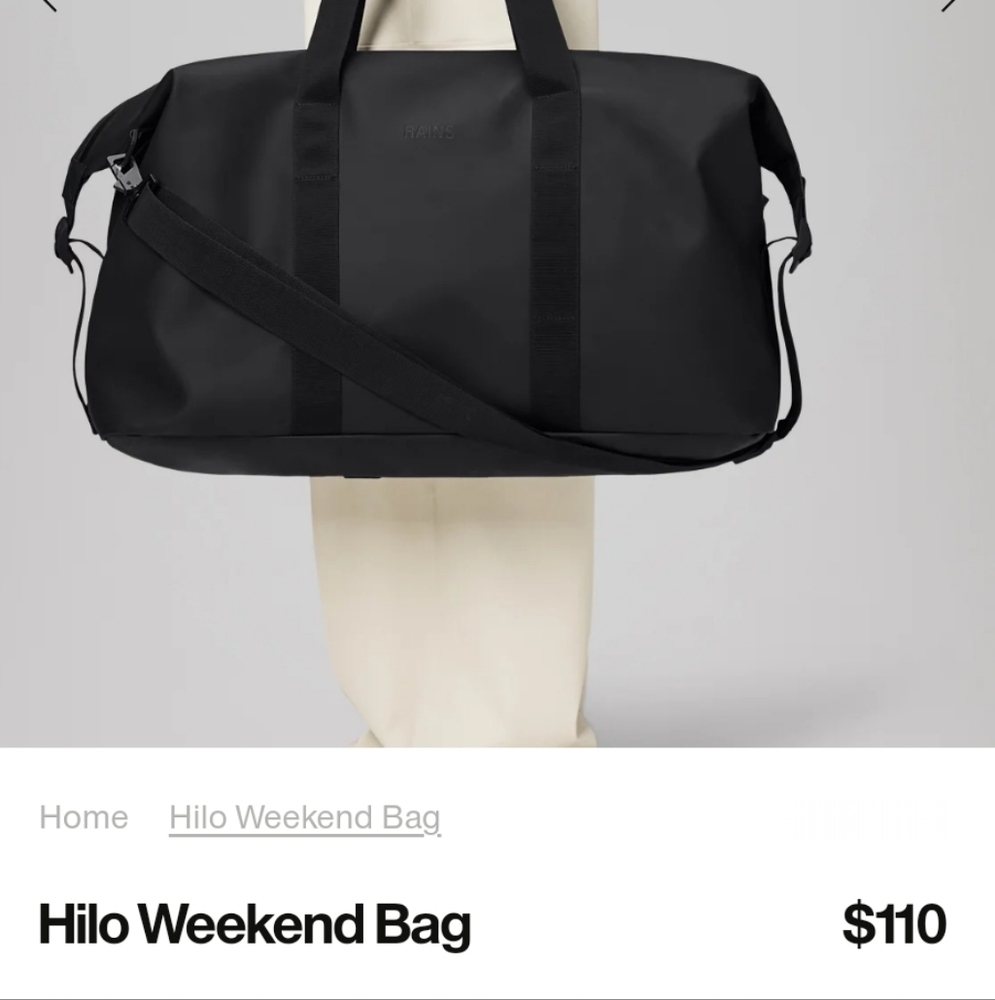 Rains Hilo Weekender Duffel
